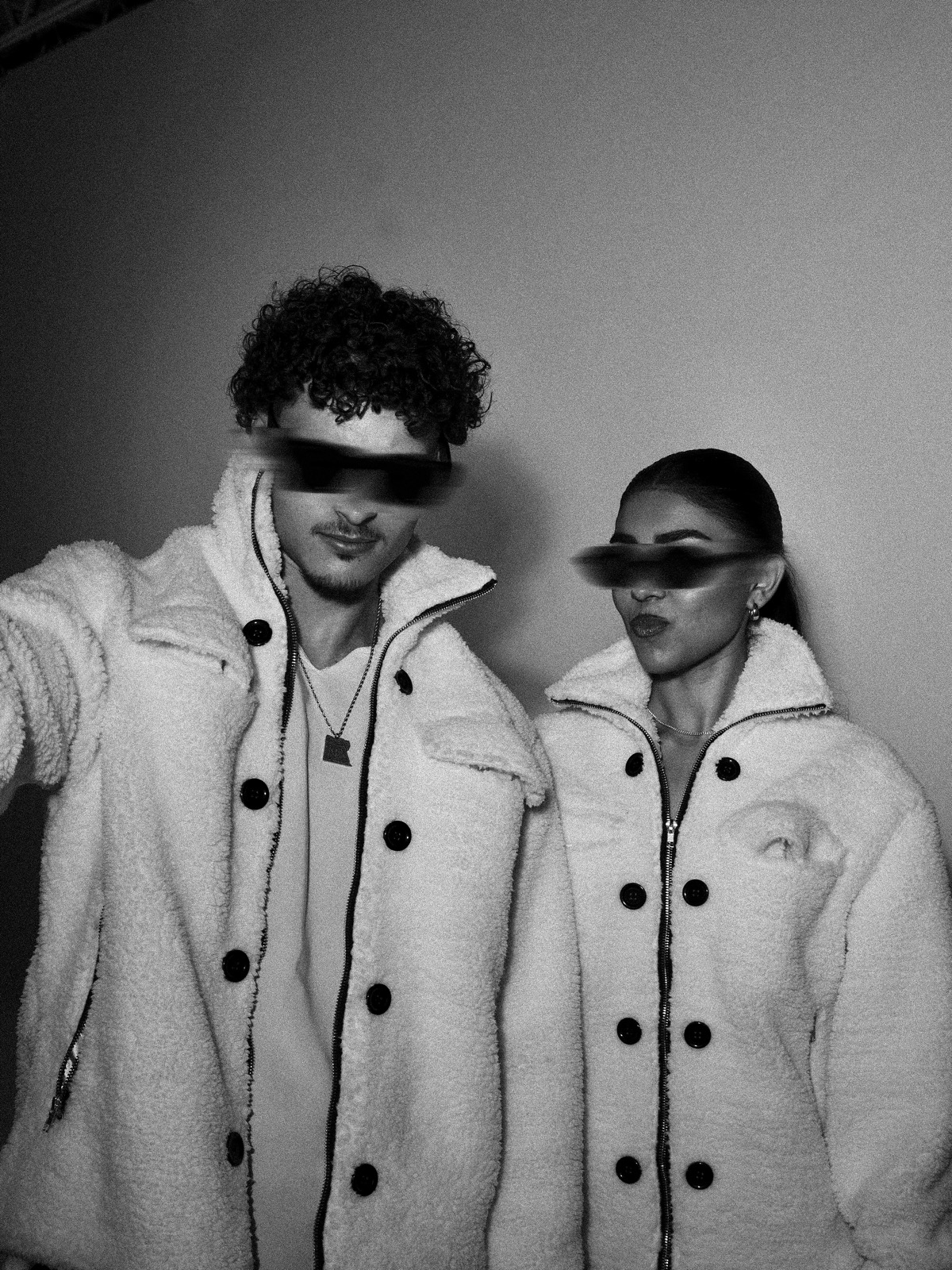 AMAAR sherpa jacket editorial